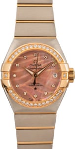 Ladies Omega Constellation Gold Mother of Pearl Dial