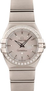 Ladies Omega Constellation White Mother of Pearl