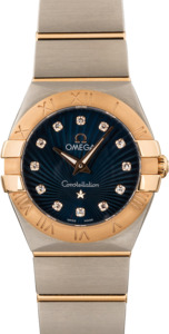 Omega Constellation Blue Supernova Diamond Dial