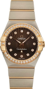 Ladies Omega Constellation Brown Supernova Dial