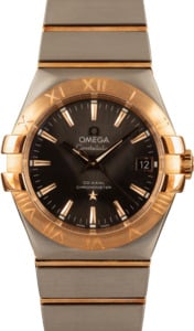 Omega Constellation Stainless Steel & Red Gold Grey Dial