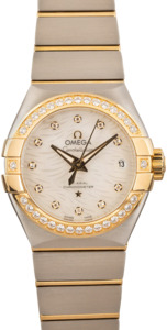 Ladies Omega Constellation Steel & Yellow Gold