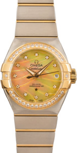 Ladies Omega Constellation Champagne Mother of Pearl Dial