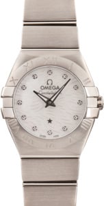Omega Constellation Quartz White Diamond Dial