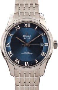 Omega De Ville Hour Vision Blue Roman Dial