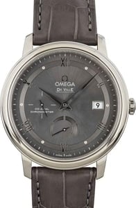 Omega De Ville Prestige Grey Dial & Leather Strap