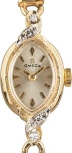 Vintage Yellow Gold Lady Omega Cocktail