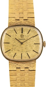 Vintage Omega Cocktail Yellow Gold Champagne Dial