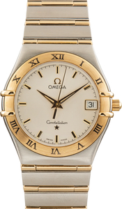Pre-Owned Omega Two Tone Constellation Silver Dial