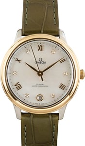 Pre-Owned Ladies Omega De Ville Prestige Mother of Pearl Dial