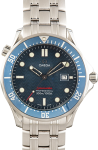 Used Blue Wave Dial Omega Seamaster Quartz