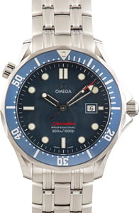 Used Omega Blue Wave Dial Seamaster Quartz