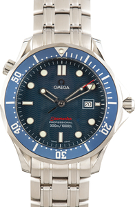 Pre-Owned Omega Blue Wave Dial Seamaster Quartz