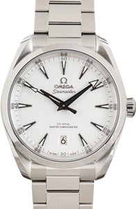 Preowned Omega Seamaster Aqua Terra Steel on Steel