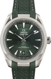 Omega Seamaster Stainless Steel Aqua Terra Green Dial