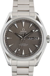 Used Steel Omega Seamaster Aqua Terra 150M Grey Teak Dial