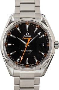 Omega Seamaster Aqua Terra Black & Orange Teak Dial