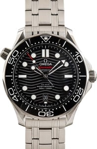 Men's Omega Seamaster Stainless Steel Diver 300M Black Dial