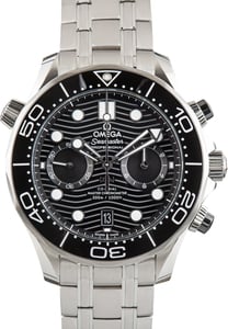 Used Omega Seamaster Stainless Steel Black Dial