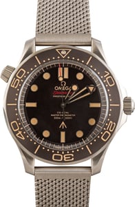 Used 007 Edition Tropical Dial Omega Seamaster Diver 300M Titanium