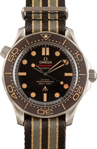 Pre-Owned Tropical Dial Omega Seamaster Diver 300M Titanium 007 Edition