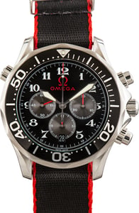 Pre-Owned Omega Seamaster Diver 300M Olympic Collection Black Dial