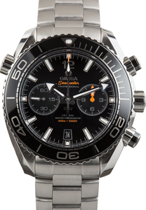 Used Stainless Steel Omega Seamaster Planet Ocean Black Dial