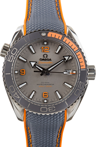 Pre-Owned Grey Dial Omega Seamaster Planet Ocean Titanium on Rubber Strap