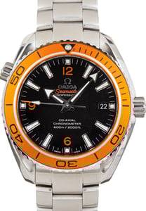 Used Omega Seamaster Planet Ocean Orange Bezel