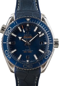 Pre-owned Omega Seamaster Planet Ocean 600M Blue Dial