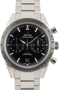 Pre-owned Omega Speedmaster '57 Stainless Steel Black Dial