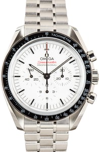 Pre-Owned Steel Omega Speedmaster Moonwatch Professional White Dial