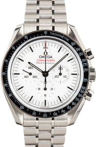 Mens Omega Speedmaster Moonwatch White Index Dial