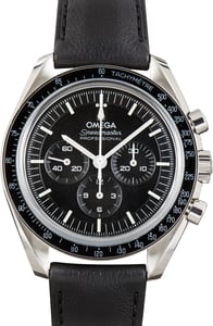 Used Black Dial Omega Speedmaster Moonwatch Professional Stainless Steel