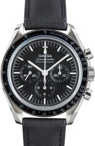 Used Steel on Leather Speedmaster Moonwatch Professional