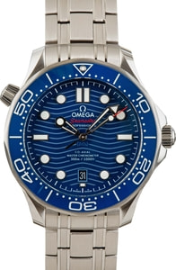 Mens Omega Seamaster Blue Wave Dial