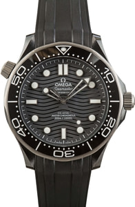 Mens Omega Seamaster Diver 300M Black Ceramic