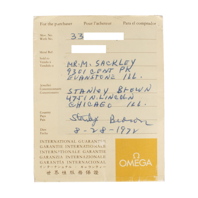Vintage Omega Flightmaster Chronograph Stainless Steel