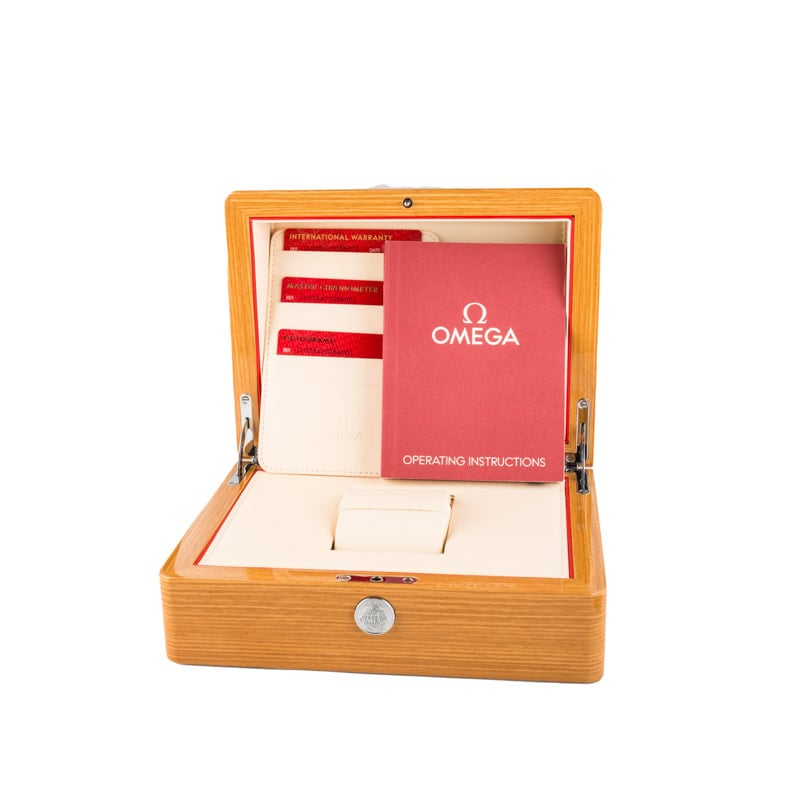 Pre-owned Omega Seamaster Diver 300M Steel on Steel Grey Wave Dial