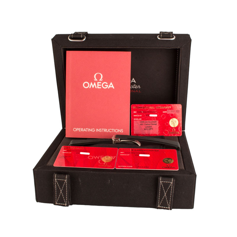 Mens Omega Speedmaster Moonwatch White Index Dial