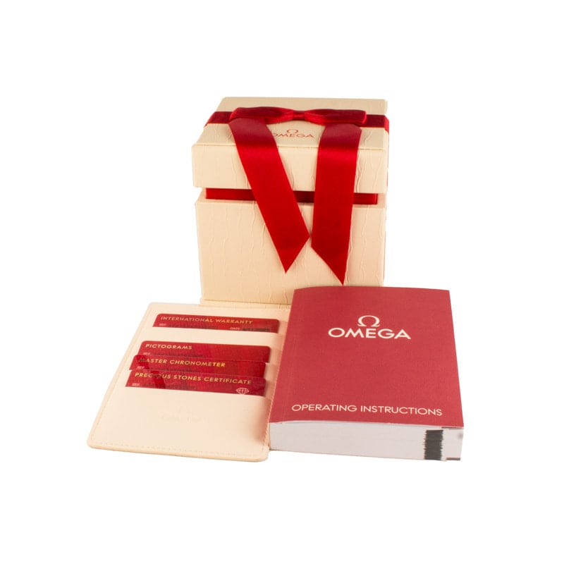 OMEGA Stainless Steel De Ville Prestige Silver Diamond Dial