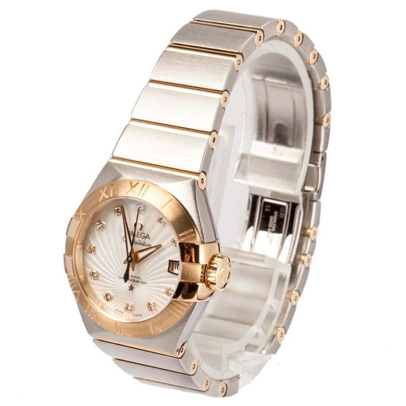 Ladies Omega Constellation Mother of Pearl Diamond Dial