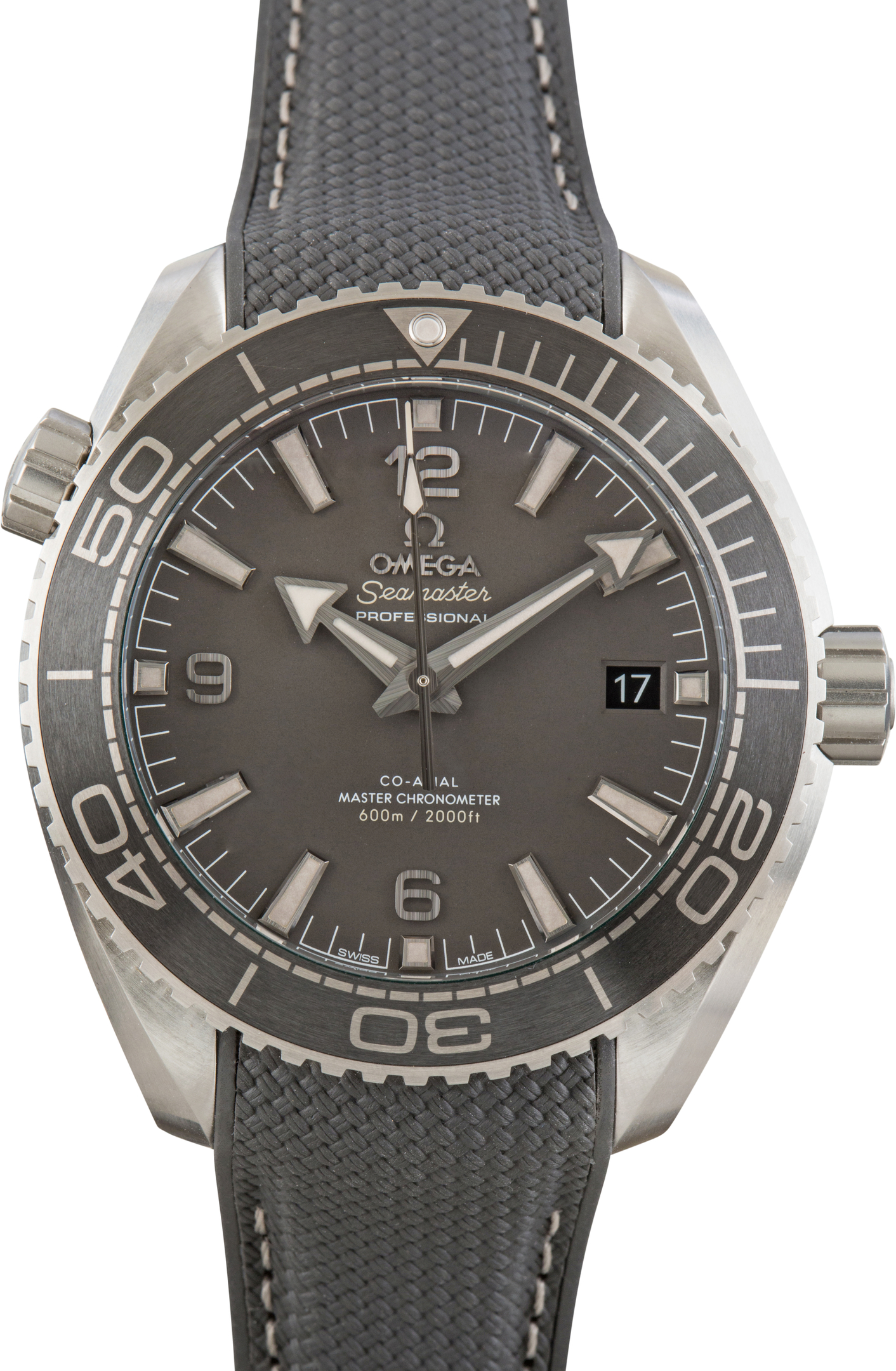 Omega Seamaster Planet Ocean 600M Steel on Rubber Grey Dial