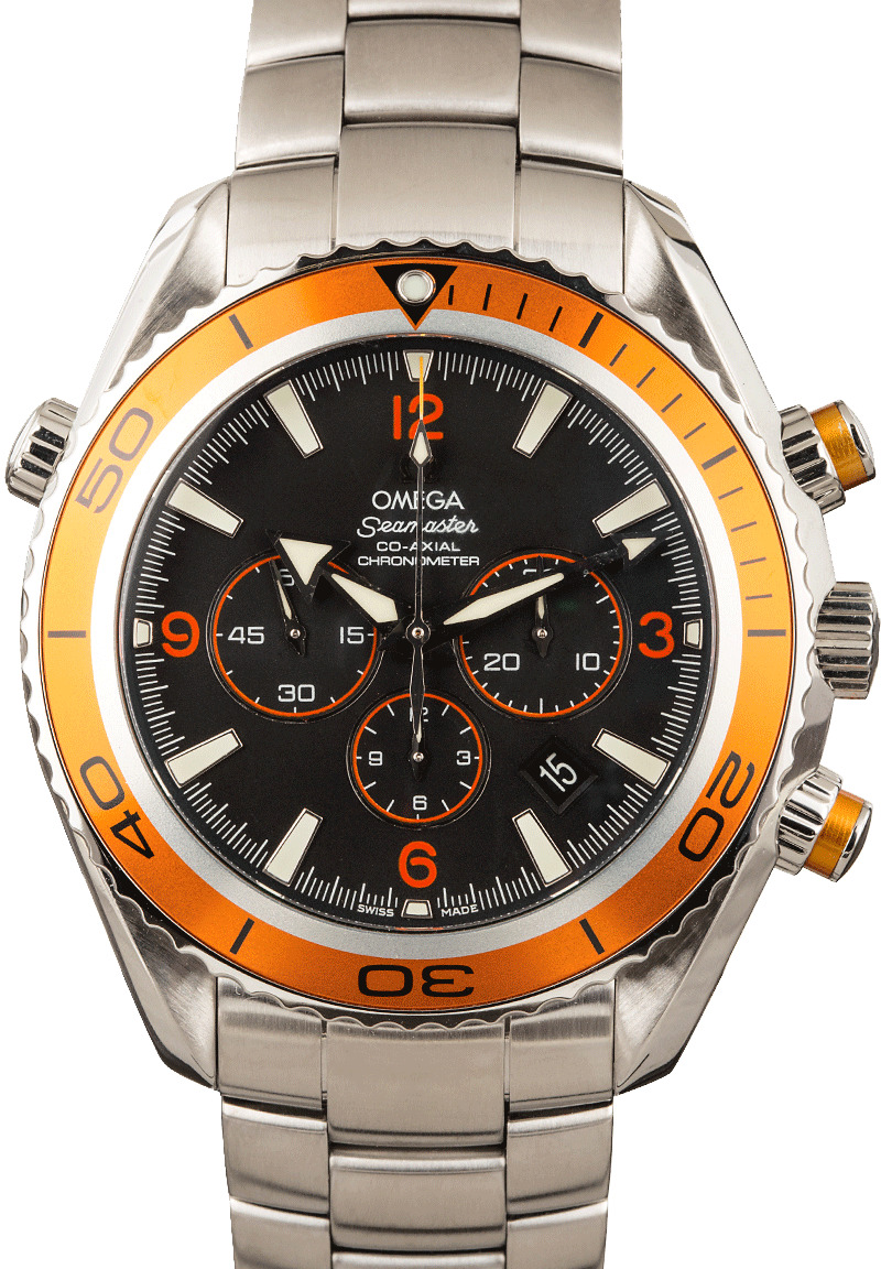 Omega seamaster chronograph orange hotsell