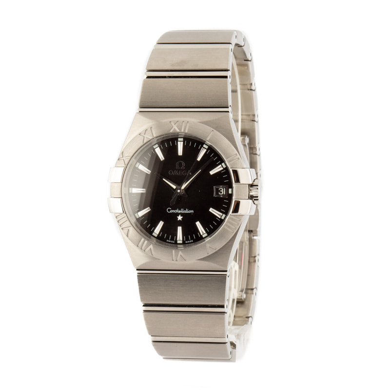 Omega Constellation Stainless Steel Black Dial