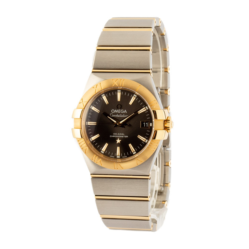 Omega Constellation Steel & 18k Yellow Gold Grey Dial