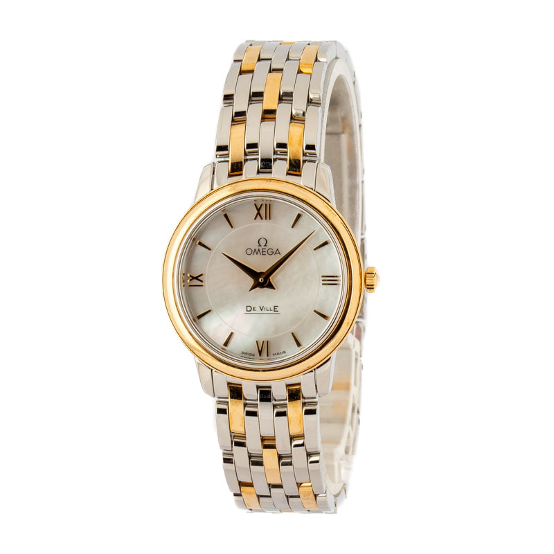 Pre-Owned Omega De Ville Prestige Mother of Pearl Dial