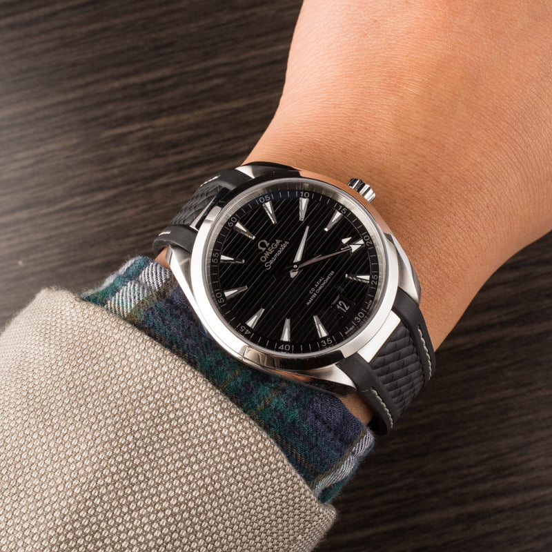 rubber strap for omega seamaster aqua terra