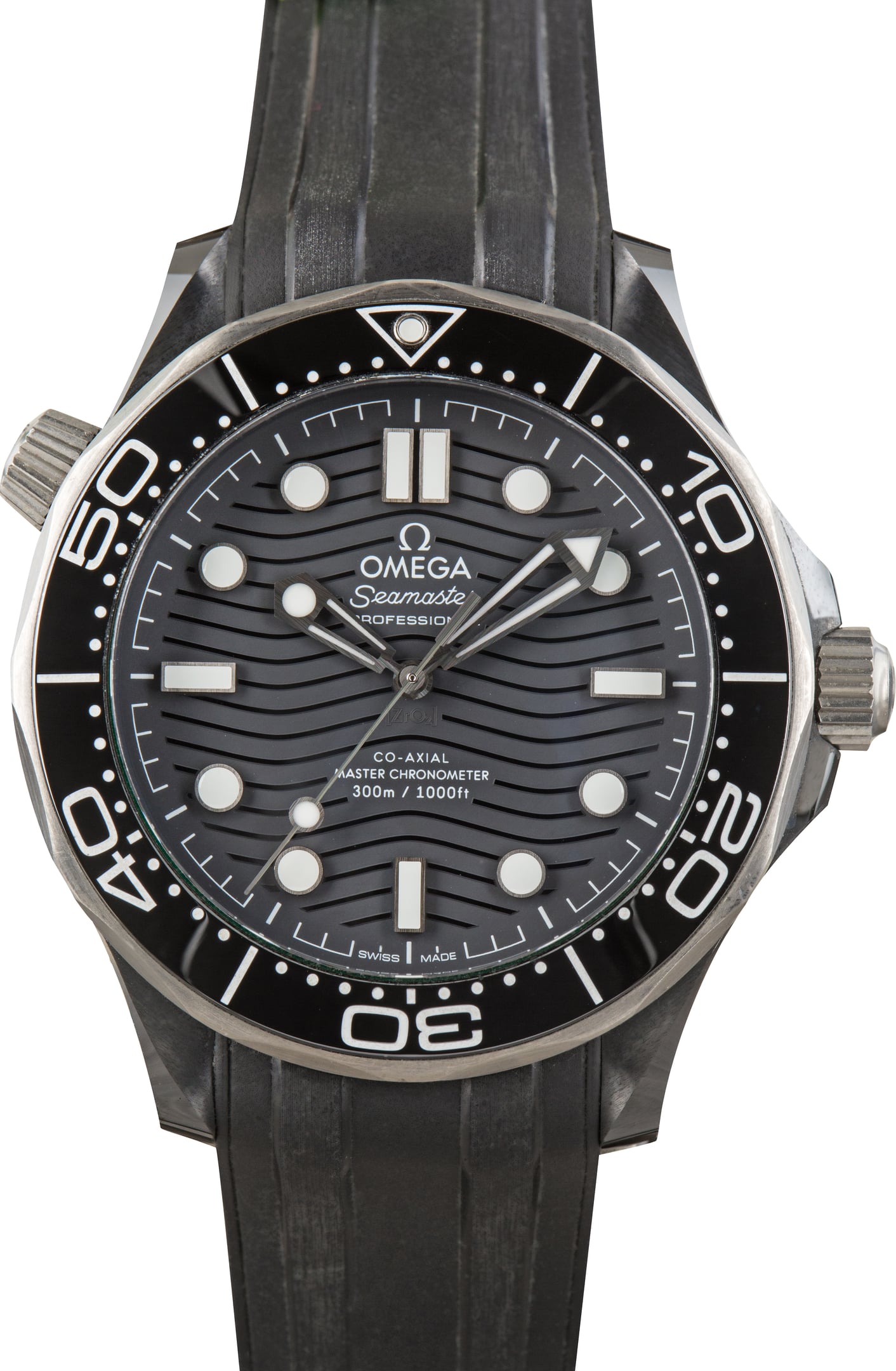 Pre-Owned Black Ceramic Omega Seamaster Diver 300M