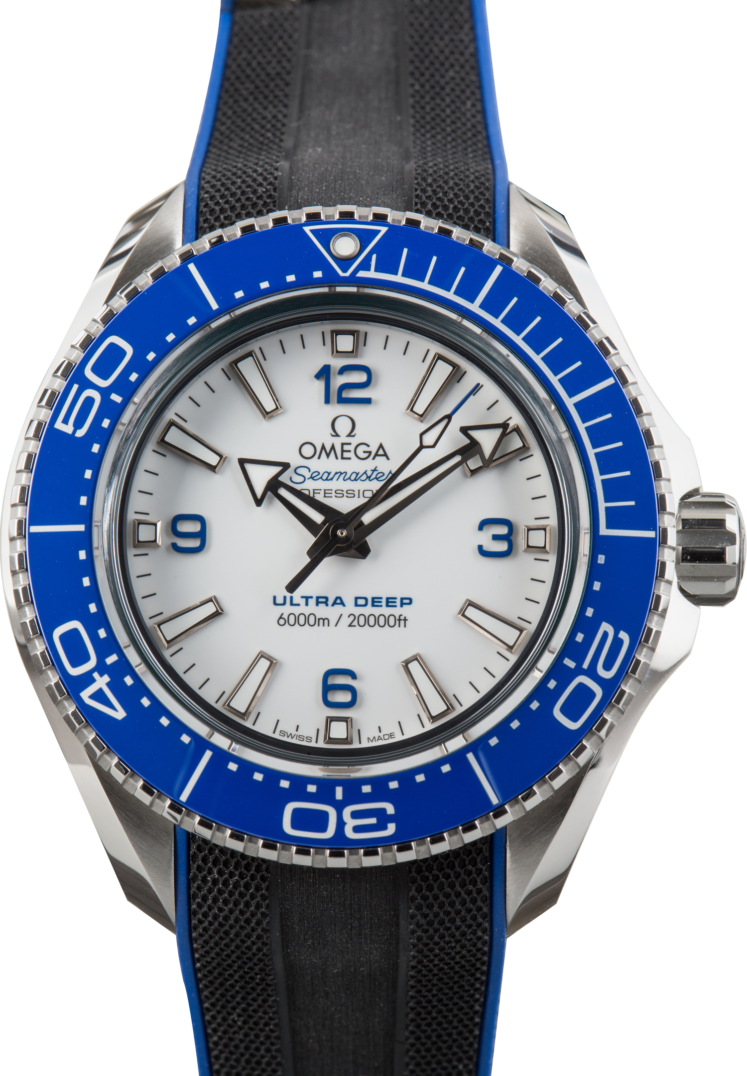Pre-Owned Omega Seamaster Planet Ocean 6000M Ultra Deep White Dial